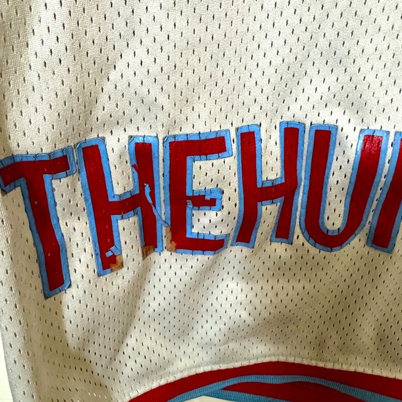 Retro Aged Streetwear Gray Red The Hundreds #80 Basketball Jersey Men’s L - Picture 3 of 9